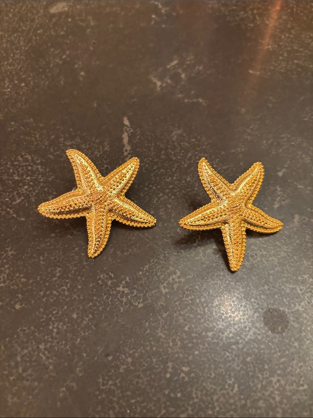 J. Crew Gold Starfish Earrings